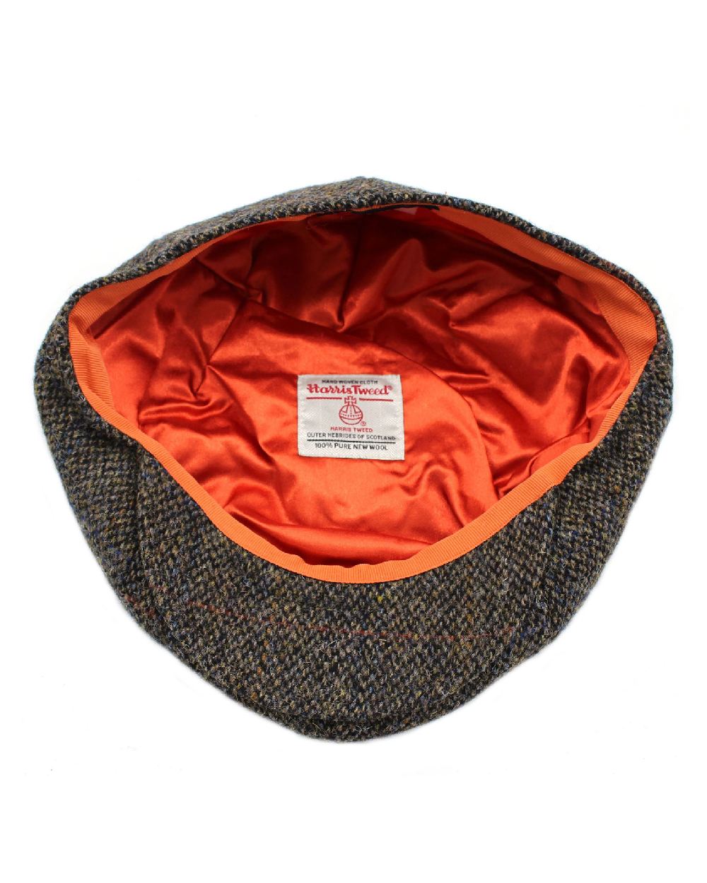 Heather Arran 8-Piece Harris Tweed Cap in Grey 