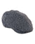 Heather Highland Harris Tweed Flat Cap in Black/Grey #colour_black-grey