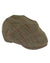 Heather Kinloch Waterproof Tweed Flat Cap in Mid Olive/Red Check #colour_mid-olive-red-check