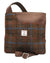 Heather Mina Harris Tweed Cross-Body Bag in Brown Check #colour_brown-check