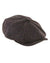 Heather Scott Newsboy Harris Tweed 8-Piece Cap in Brown Barleycorn #colour_brown-barleycorn