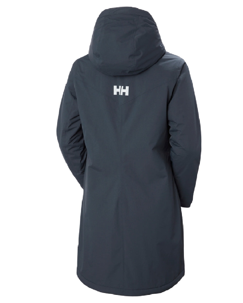 Alpine Frost coloured Helly Hansen Adore Ladies Insulated Rain Coat on white background 