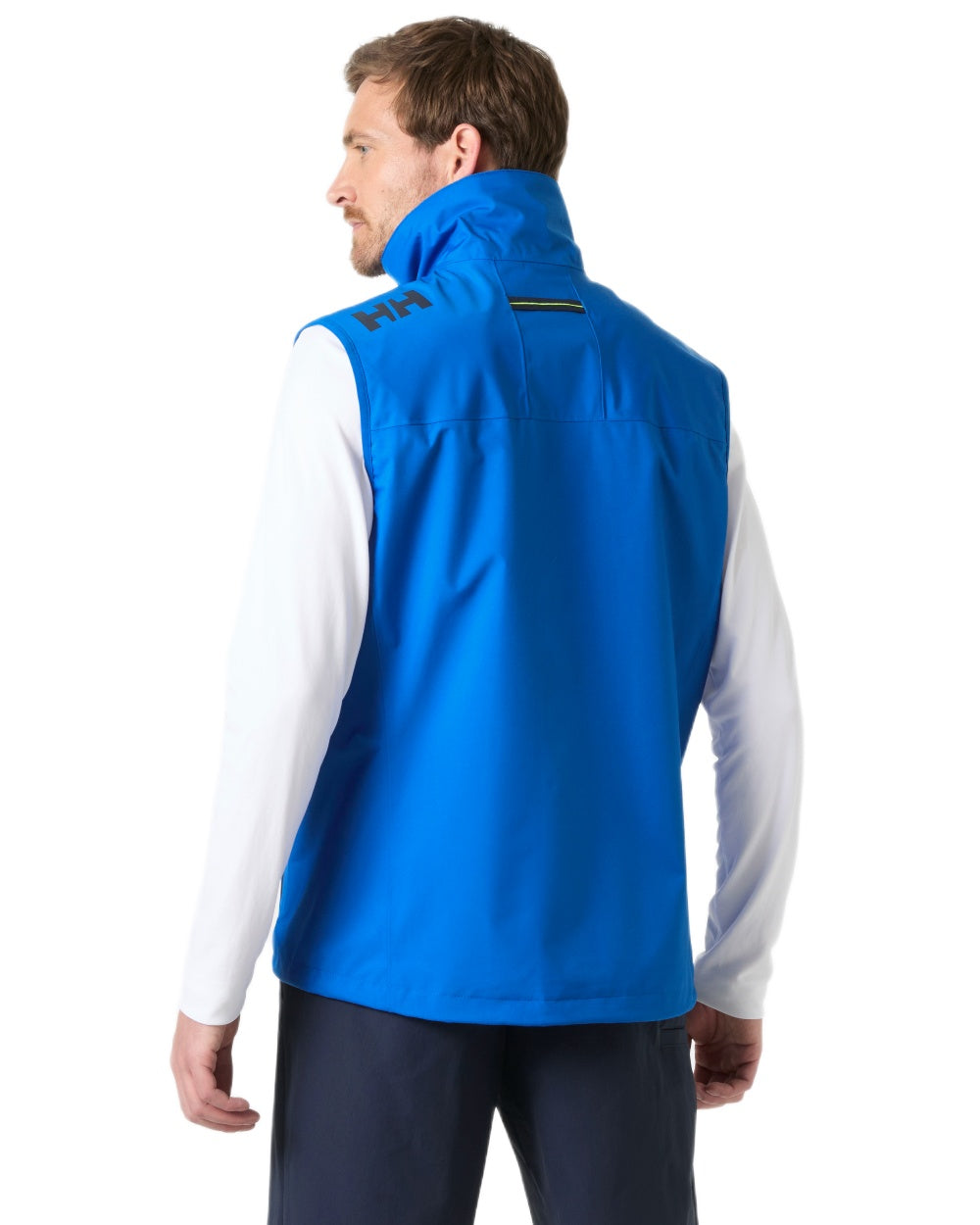 Cobalt 2 coloured Helly Hansen Mens Crew Sailing Vest 2.0 on white background 