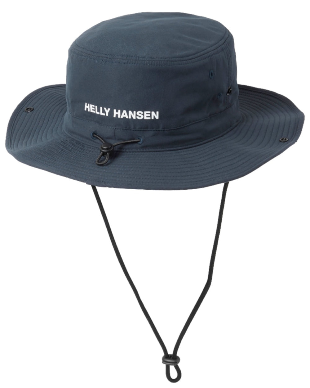 Navy coloured Helly Hansen Crew Sun Hat on White Background 