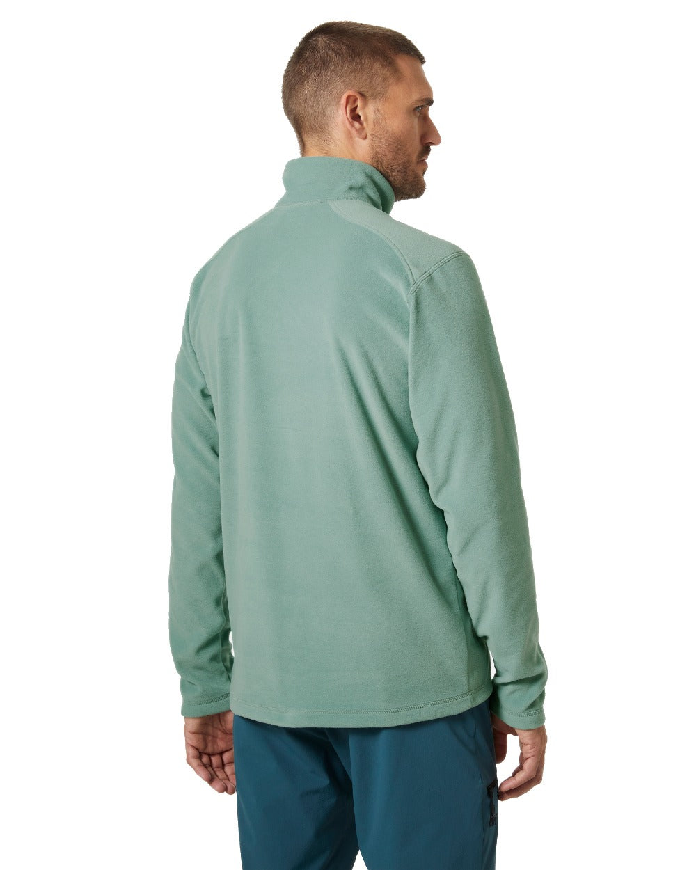 Cactus coloured Helly Hansen Daybreaker 1/2 Zip Fleece on white background 