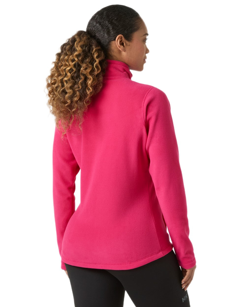 Cranberry Coloured Helly Hansen Daybreaker Ladies Fleece Jacket on White Background 
