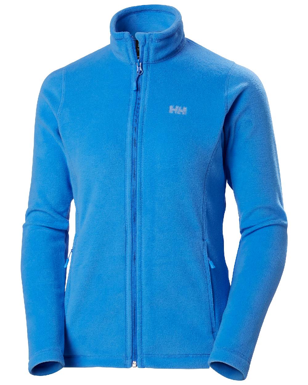 Ultra Blue coloured Helly Hansen Daybreaker Ladies Fleece Jacket on white background 