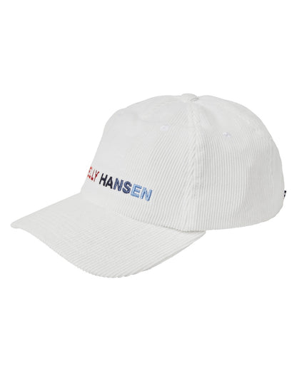 Off White coloured Helly Hansen Graphic Cap on white background 