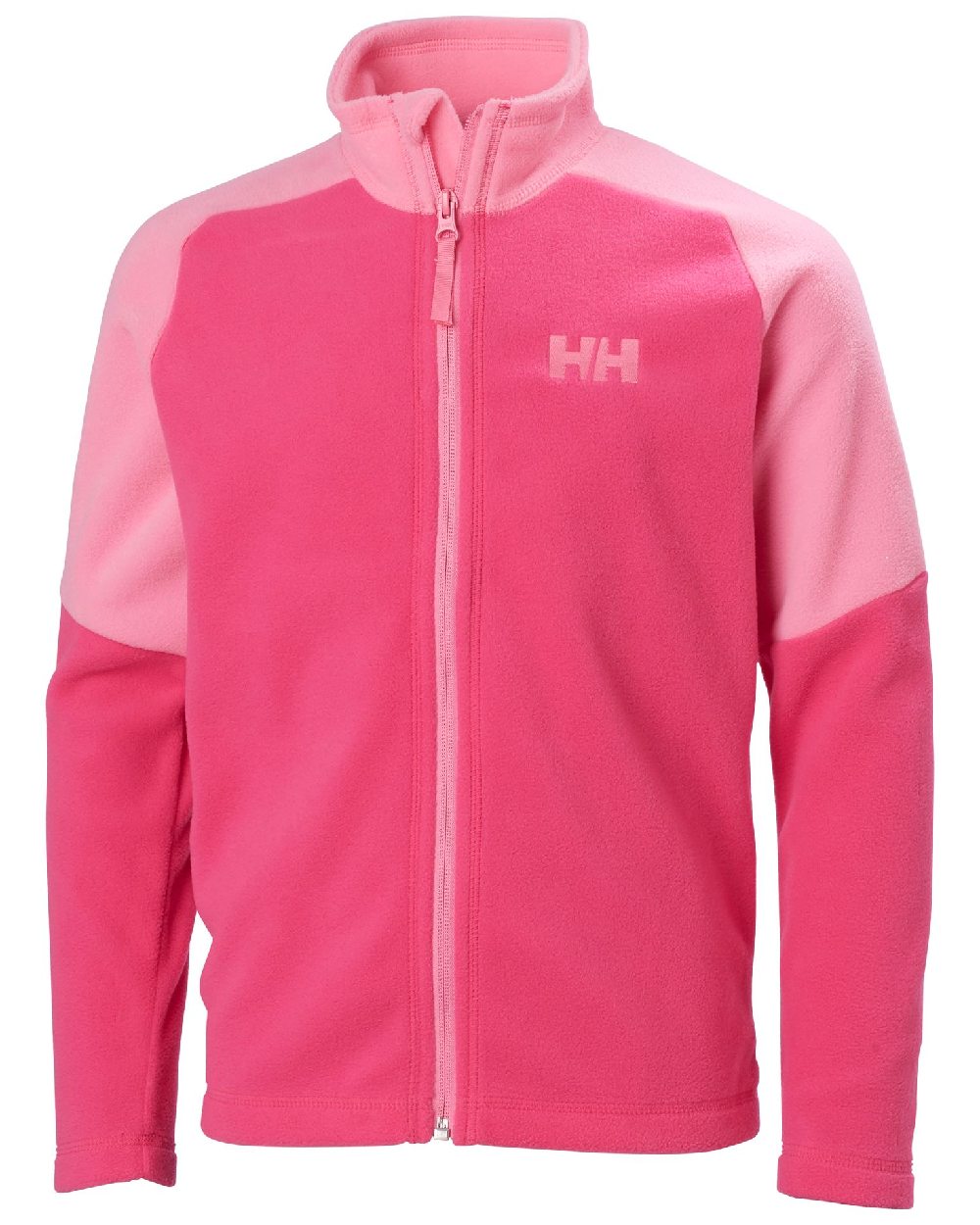 Dragon Fruit Coloured Helly Hansen Juniors Daybreaker 2.0 Jacket on white background 