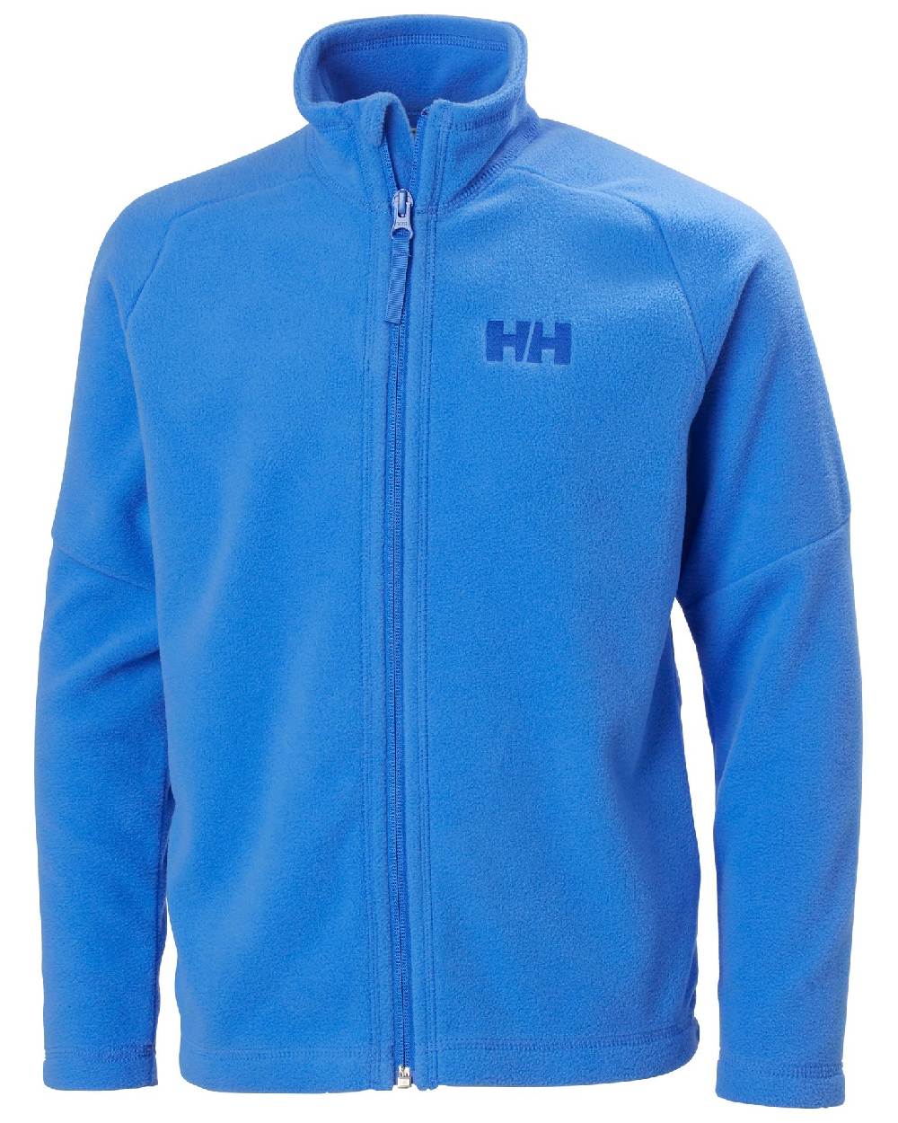 Ultra Blue Coloured Helly Hansen Juniors Daybreaker 2.0 Jacket on white background 