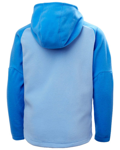 Bright Blue Coloured Helly Hansen Juniors Daybreaker Hoodie on white background 