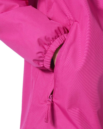 Magenta 2 Coloured Helly Hansen Juniors Vancouver Fleece Insulated Jacket on white background 