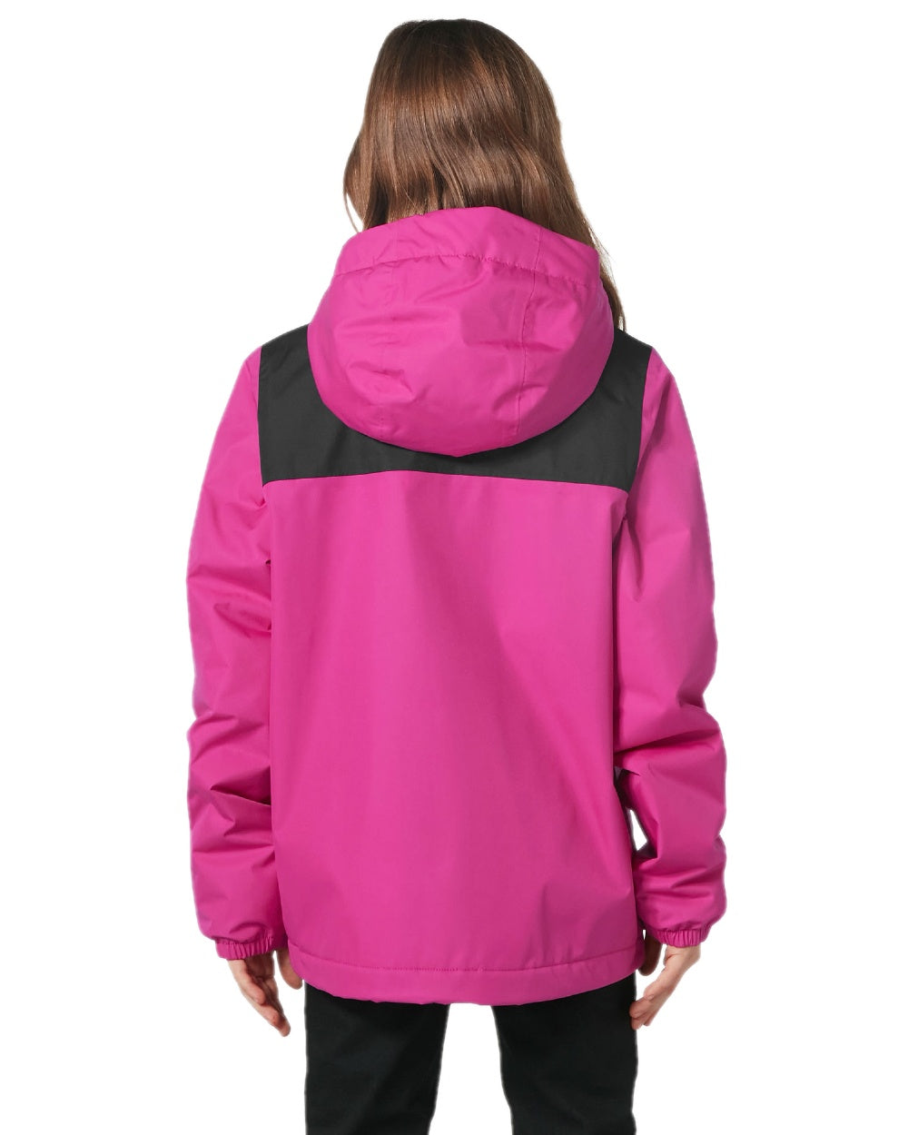 Magenta 2 Coloured Helly Hansen Juniors Vancouver Fleece Insulated Jacket on white background 