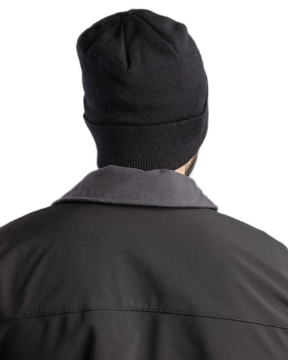 Black Coloured Helly Hansen Kensington Beanie on White background 