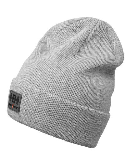 Grey Melange Coloured Helly Hansen Kensington Beanie on White background 