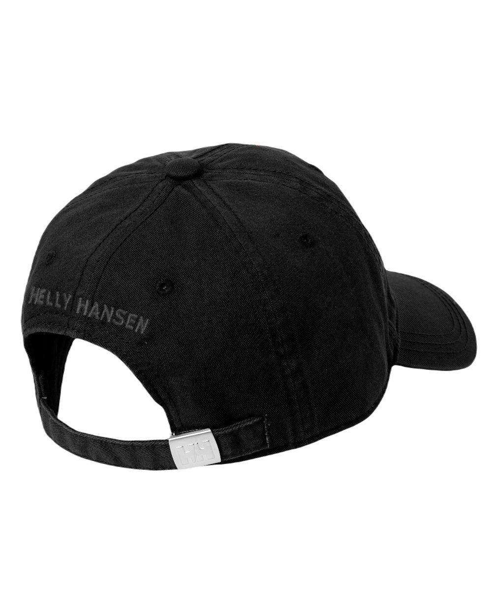Black Coloured Helly Hansen Logo Cap on white background
