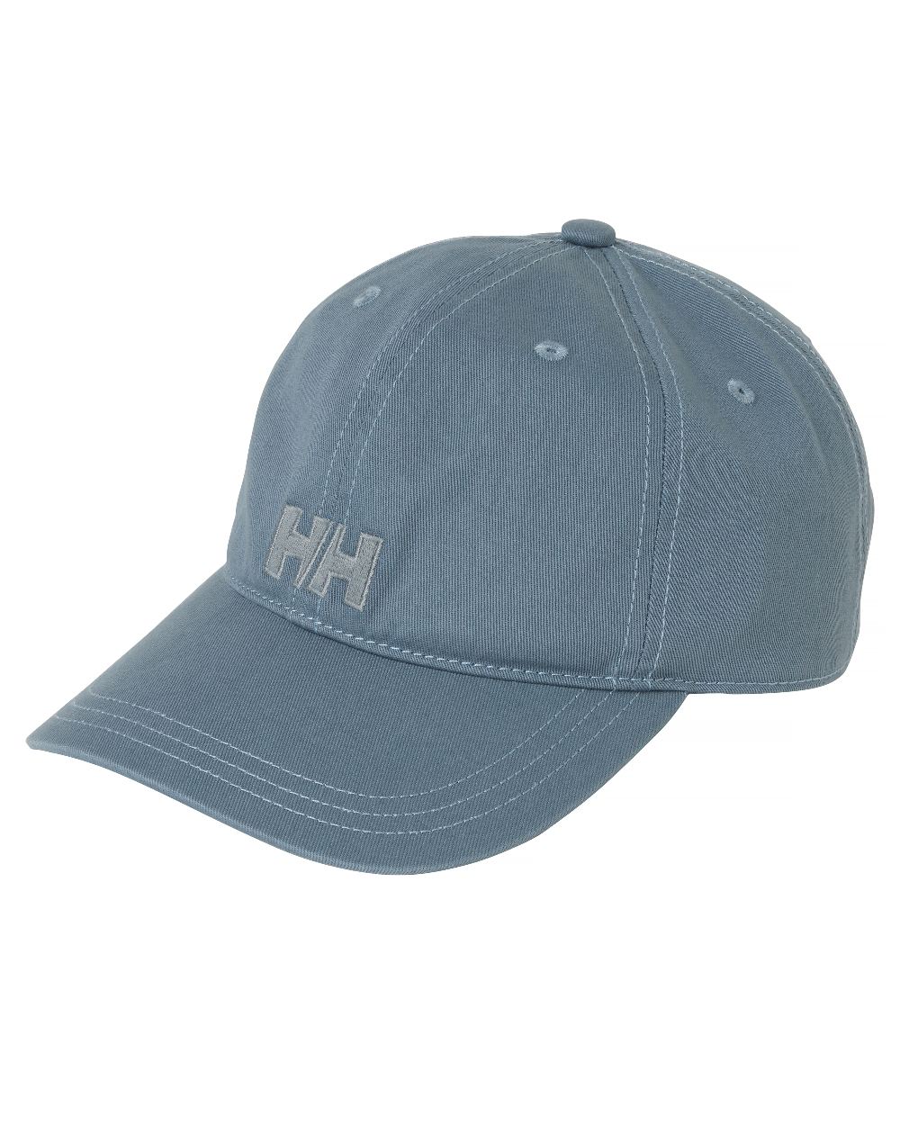 Washed Navy Coloured Helly Hansen Logo Cap on White Background
