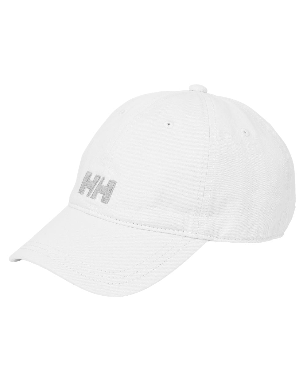 White Coloured Helly Hansen Logo Cap on White Background
