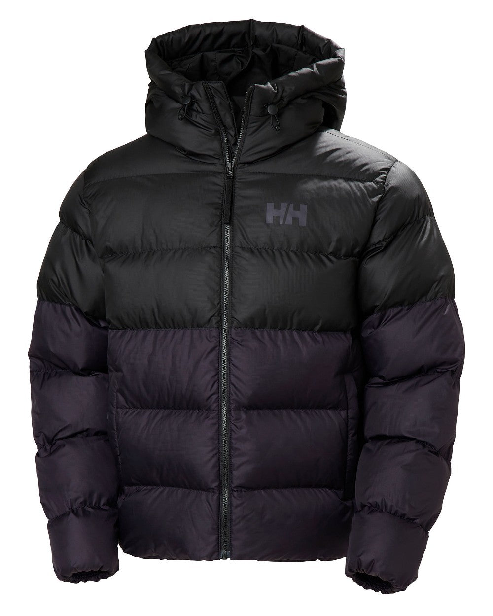 Black Grape Coloured Helly Hansen Mens Active Puffy Jacket on white background 
