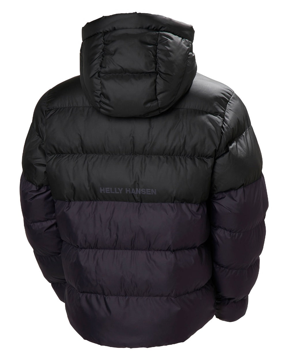 Black Grape Coloured Helly Hansen Mens Active Puffy Jacket on white background 