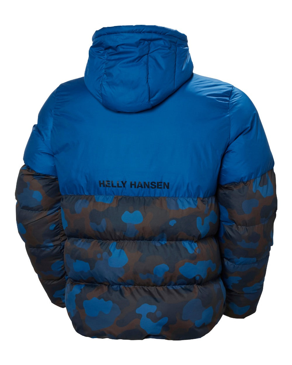 Deep Fjord Coloured Helly Hansen Mens Active Puffy Jacket on white background 