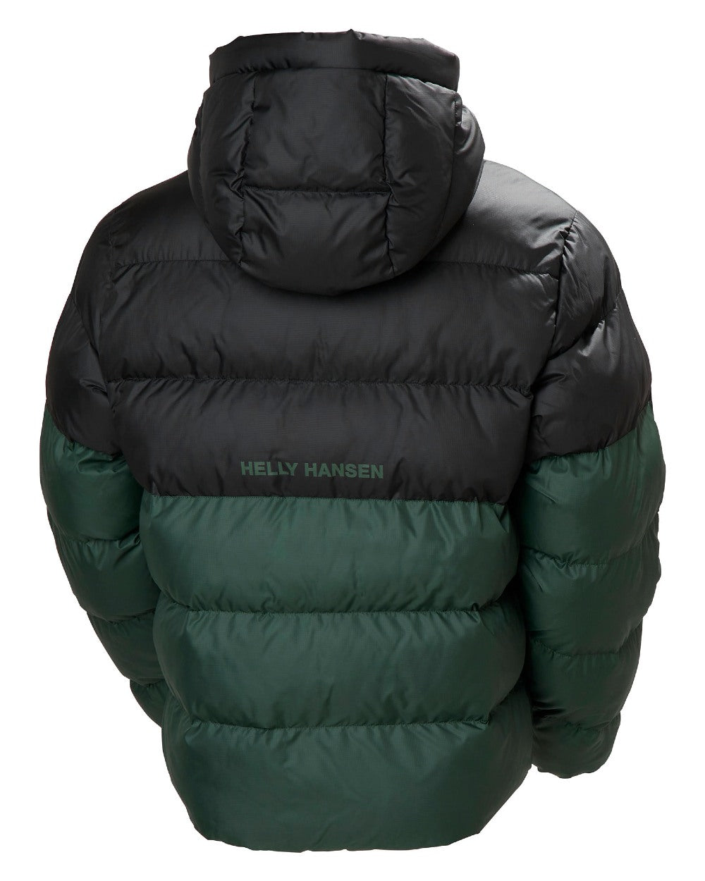 Jungle Green Coloured Helly Hansen Mens Active Puffy Jacket on white background 