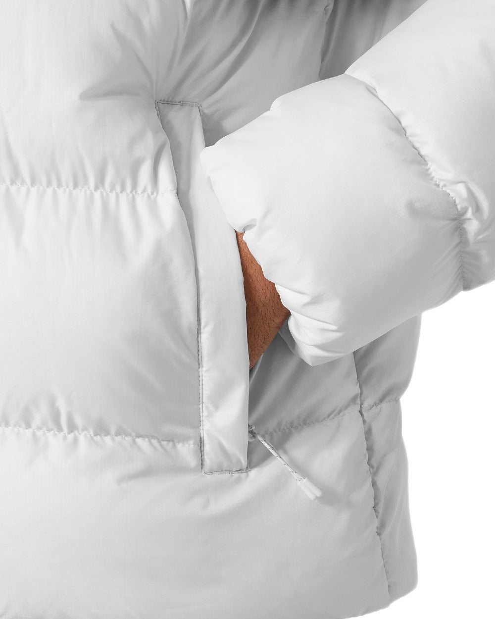 Nimbus Cloud Coloured Helly Hansen Mens Active Puffy Jacket on white background 