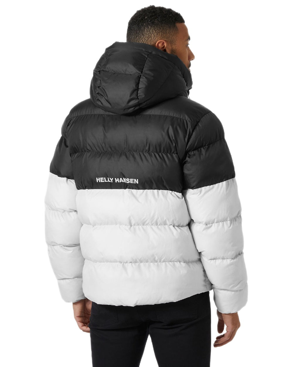 Nimbus Cloud Coloured Helly Hansen Mens Active Puffy Jacket on white background 