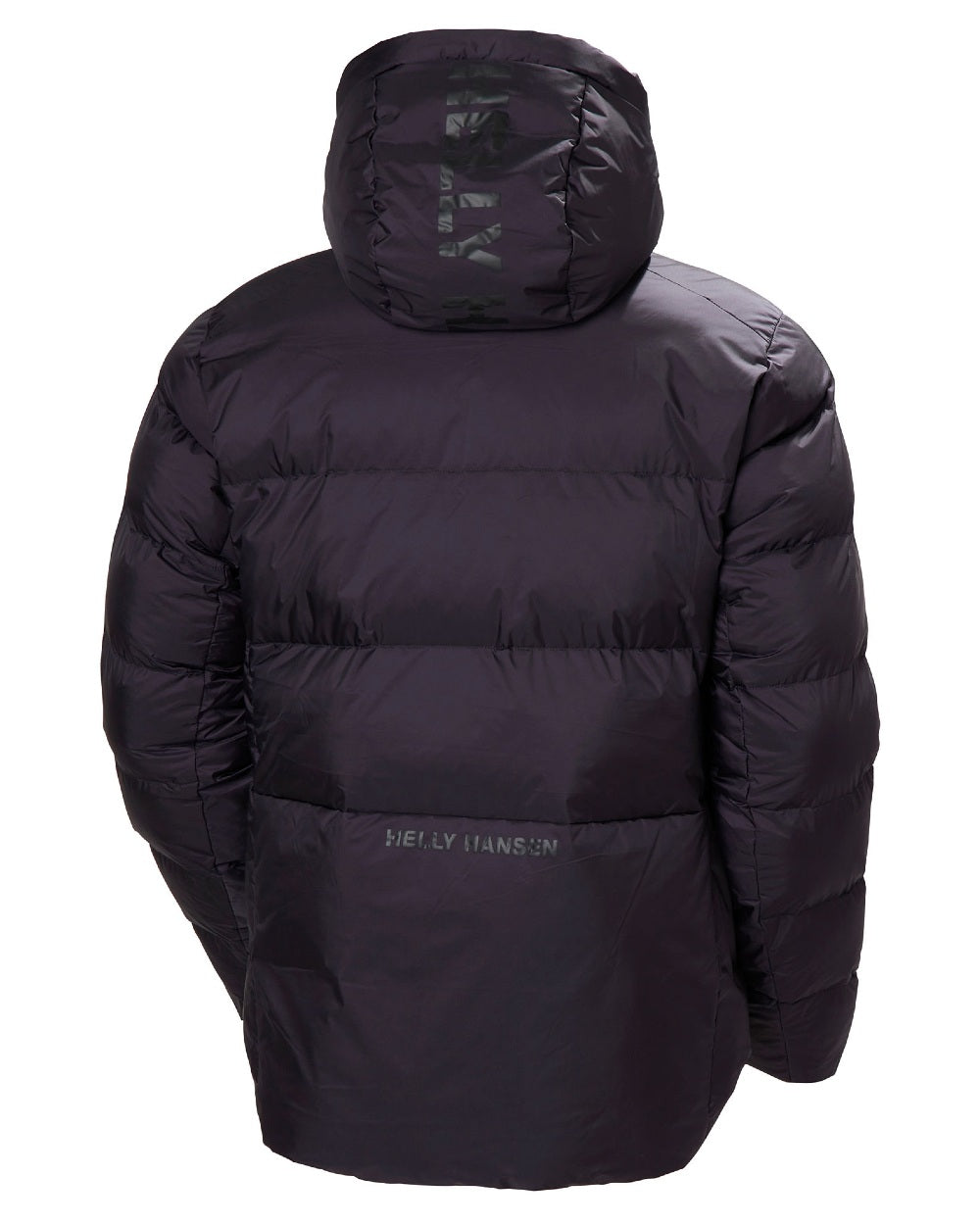 Black Grape Coloured Helly Hansen Mens Active Winter Parka on white background 