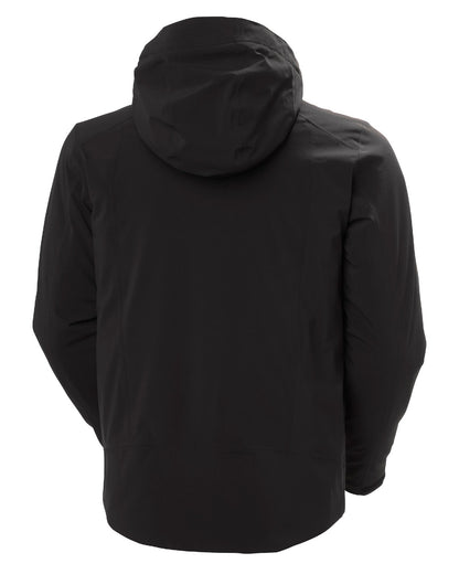 Black Coloured Helly Hansen Mens Alpha 4.0 Jacket on white background 