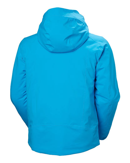 Cyan Coloured Helly Hansen Mens Alpha 4.0 Jacket on white background 