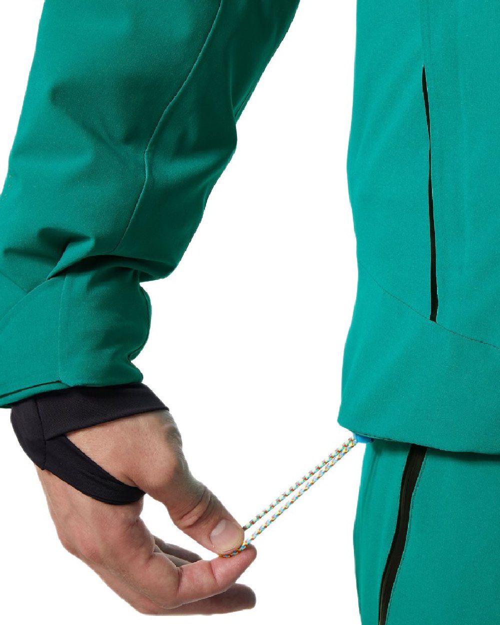 Signal Green Coloured Helly Hansen Mens Alpha 4.0 Jacket on white background 