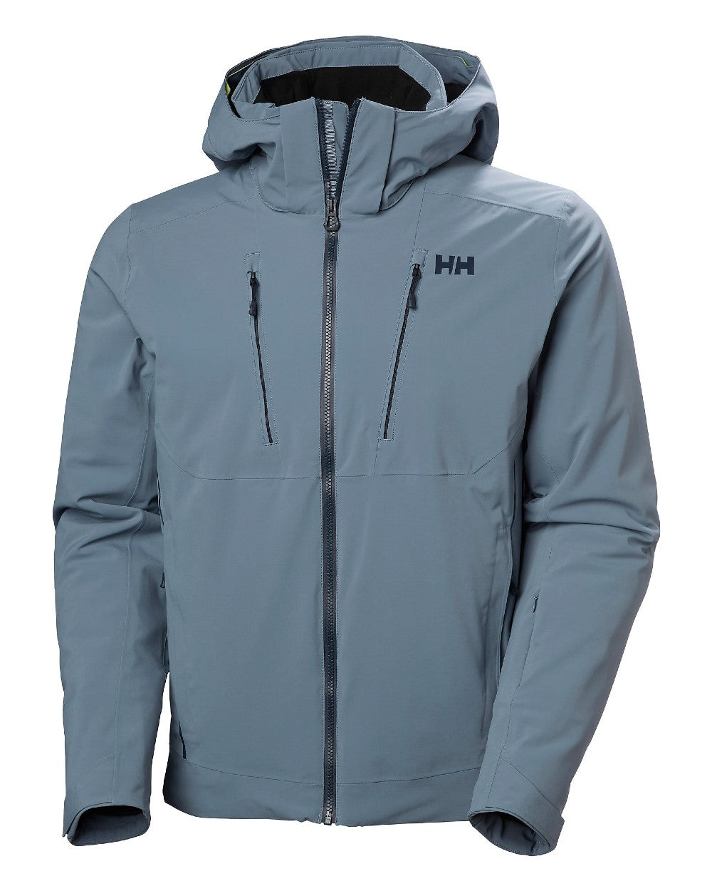 Washed Navy Coloured Helly Hansen Mens Alpha 4.0 Jacket on white background 