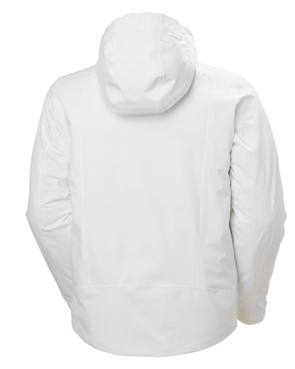White Coloured Helly Hansen Mens Alpha 4.0 Jacket on white background 