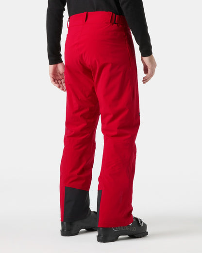 Red Coloured Mens Alpha Insulated Pant on White Background 