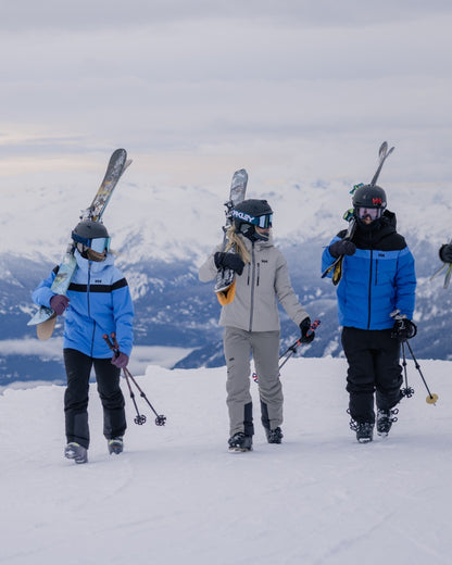 Concrete Coloured Helly Hansen Mens Alpha Lifaloft Insulated Ski Jacket on snow background 