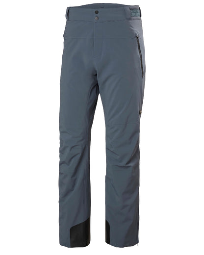 Alpine Frost Coloured Helly Hansen Mens Alpha Lifaloft Insulated Ski Pants on white background 