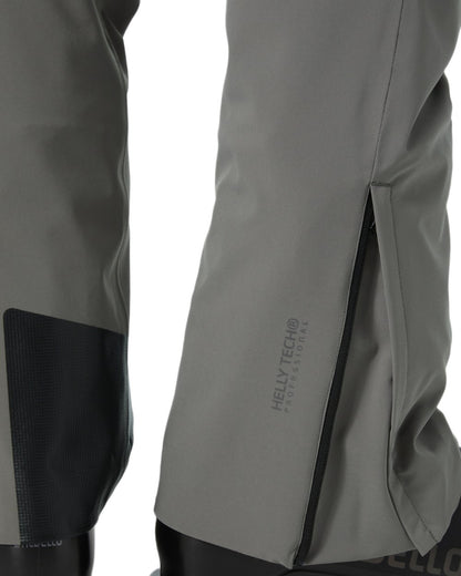 Concrete Coloured Helly Hansen Mens Alpha Lifaloft Insulated Ski Pants on white background 