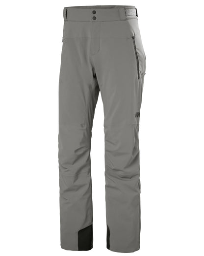 Concrete Coloured Helly Hansen Mens Alpha Lifaloft Insulated Ski Pants on white background 