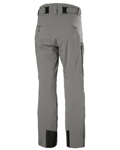 Concrete Coloured Helly Hansen Mens Alpha Lifaloft Insulated Ski Pants on white background 