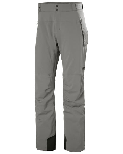 Concrete Coloured Helly Hansen Mens Alpha Lifaloft Insulated Ski Pants on white background 