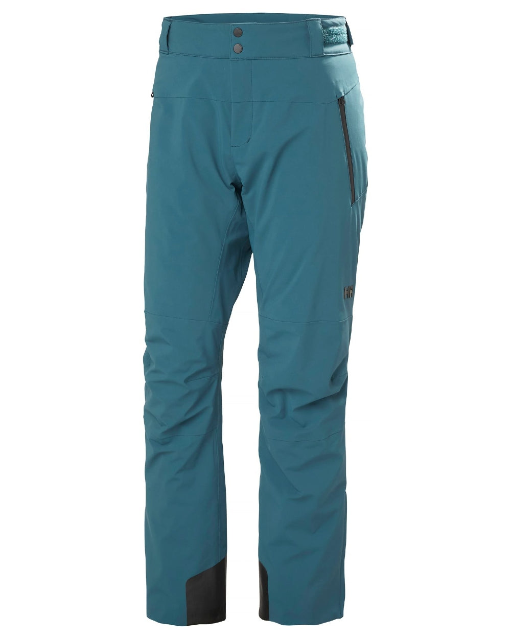 Dark Creek Spruce Coloured Helly Hansen Mens Alpha Lifaloft Insulated Ski Pants on white background 