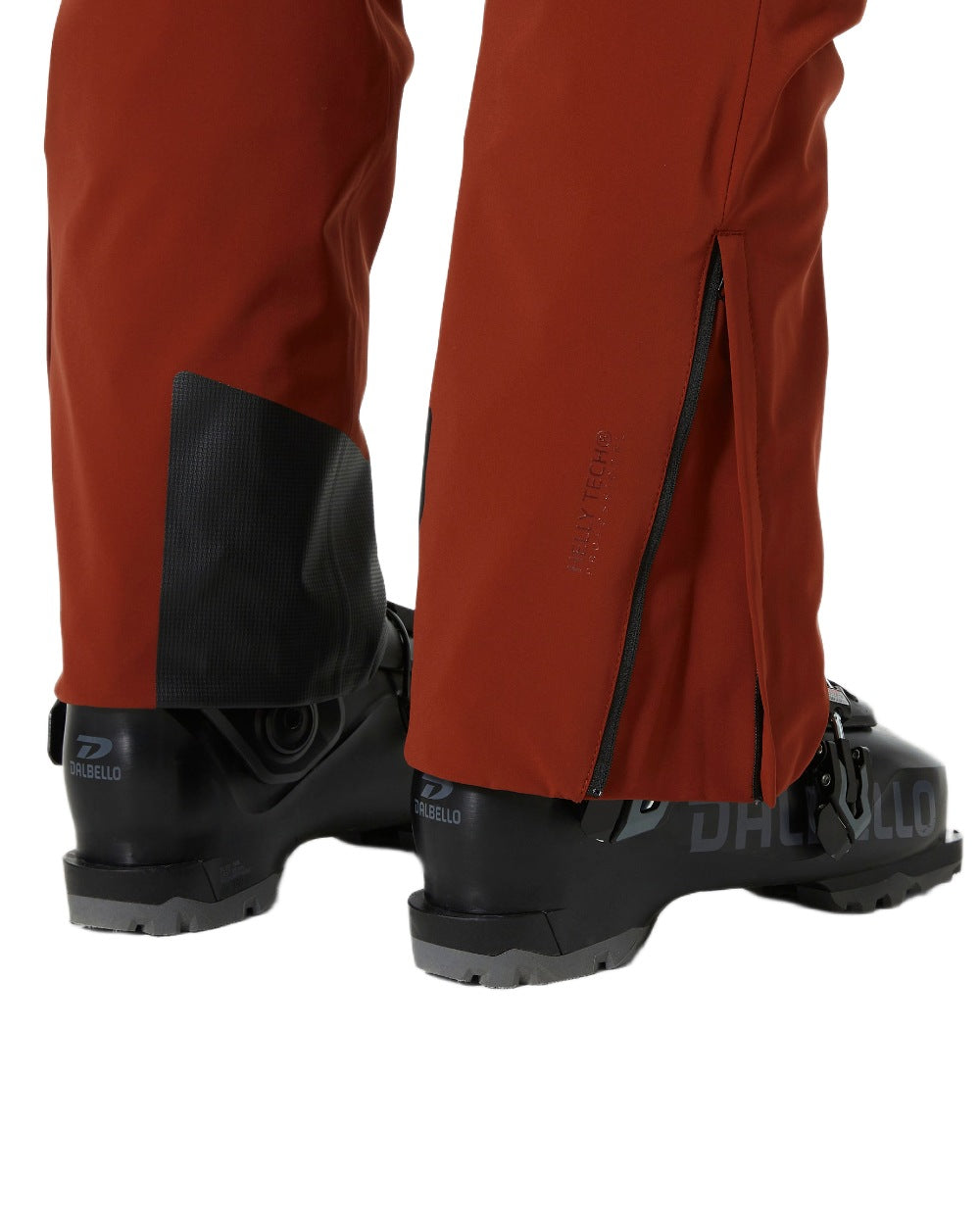 Iron Oxide Coloured Helly Hansen Mens Alpha Lifaloft Insulated Ski Pants on white background 