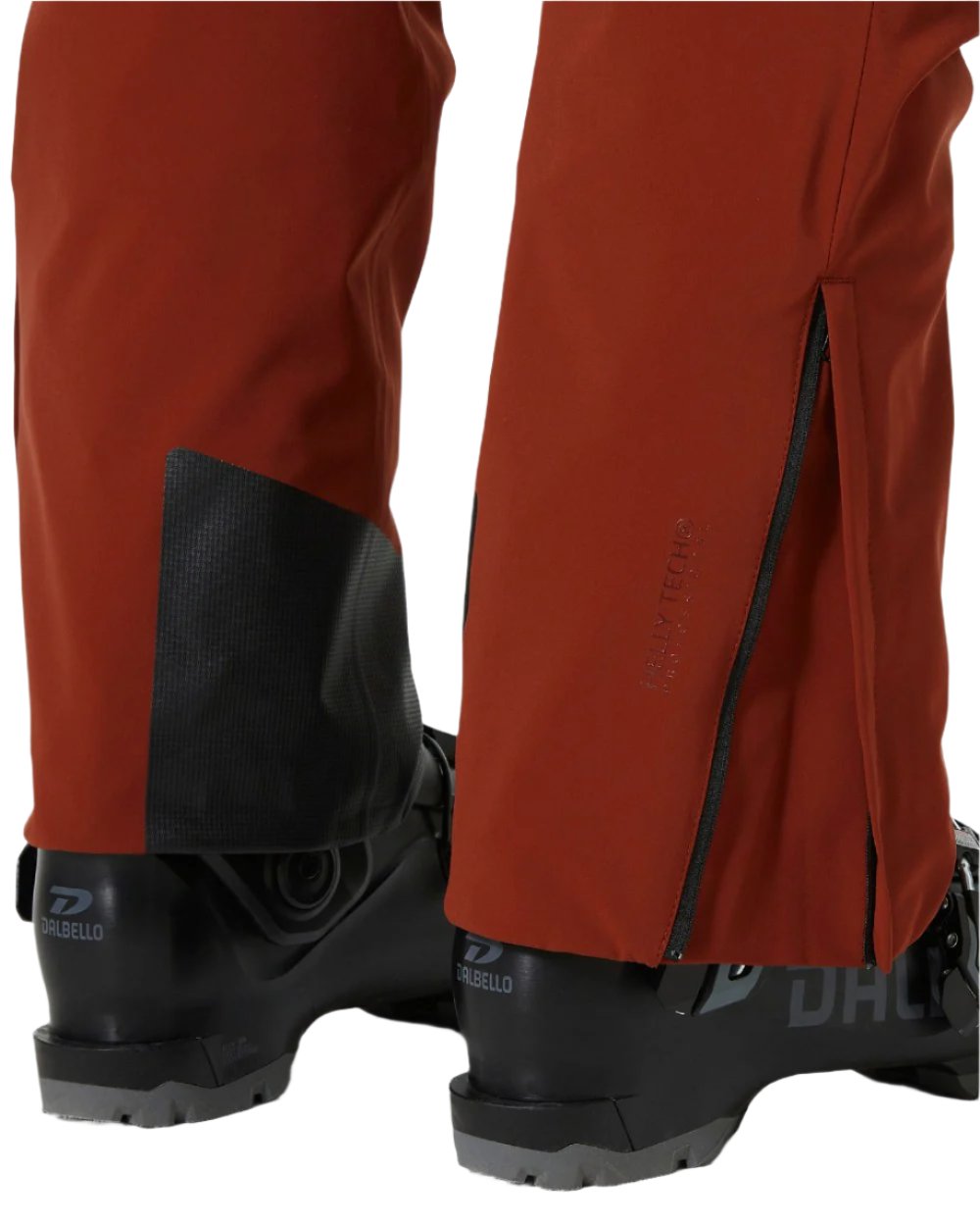 Iron Oxide Coloured Helly Hansen Mens Alpha Lifaloft Insulated Ski Pants on white background 