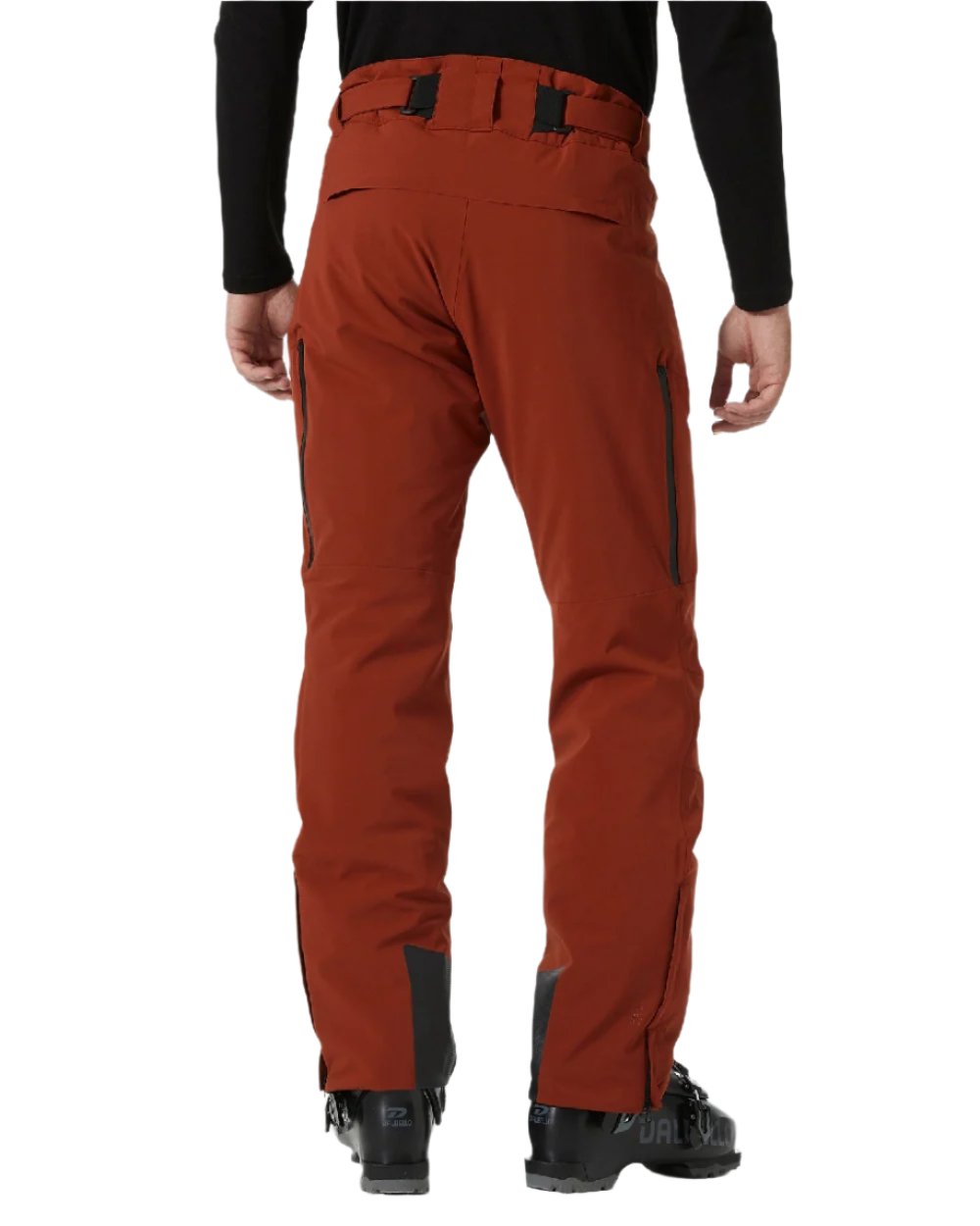 Iron Oxide Coloured Helly Hansen Mens Alpha Lifaloft Insulated Ski Pants on white background 