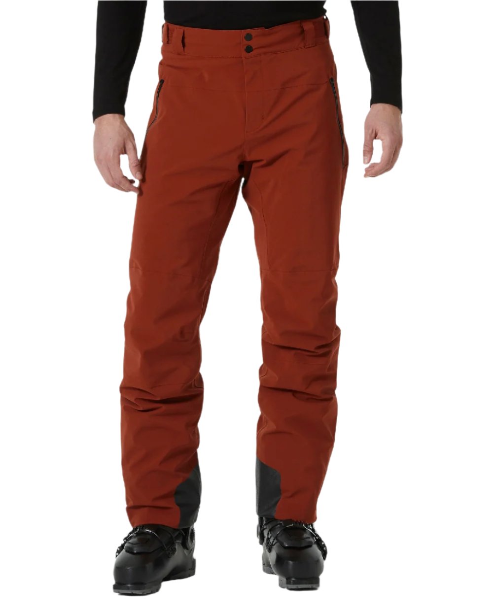 Iron Oxide Coloured Helly Hansen Mens Alpha Lifaloft Insulated Ski Pants on white background 