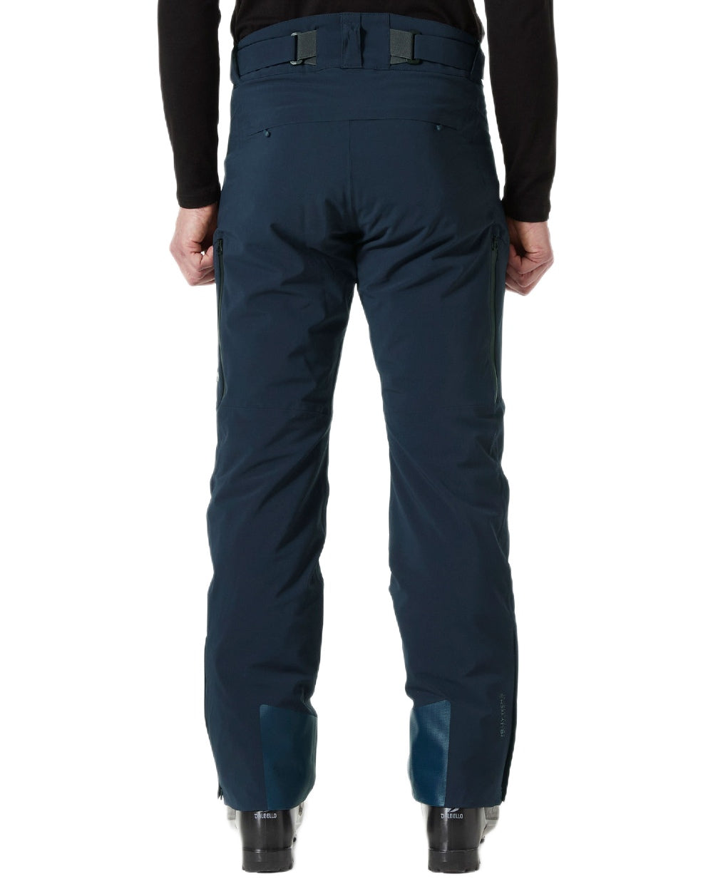 Navy Coloured Helly Hansen Mens Alpha Lifaloft Insulated Ski Pants on white background 