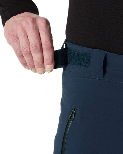 Navy Coloured Helly Hansen Mens Alpha Lifaloft Insulated Ski Pants on white background 