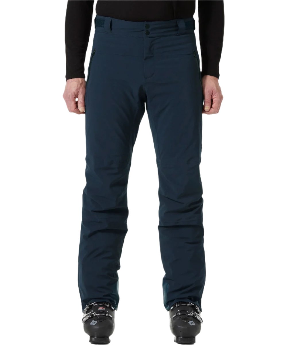 Navy Coloured Helly Hansen Mens Alpha Lifaloft Insulated Ski Pants on white background 