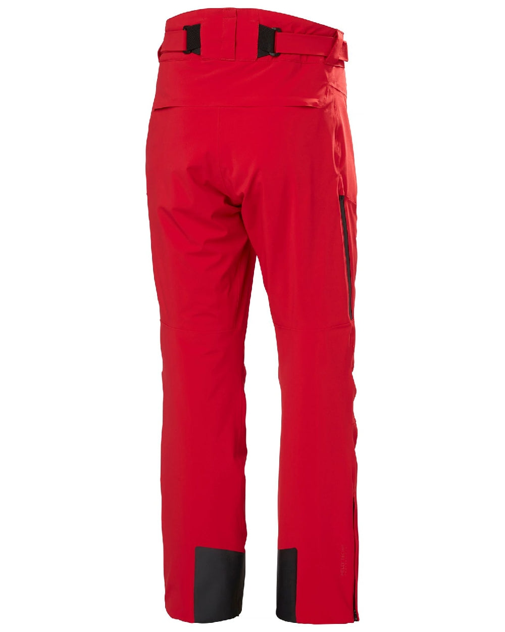 Red Coloured Helly Hansen Mens Alpha Lifaloft Insulated Ski Pants on white background 